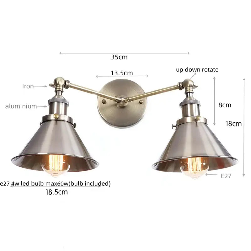 Copper Double Wall Light