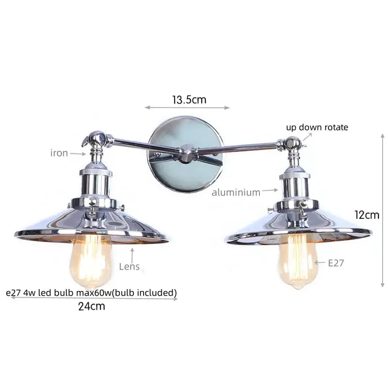 Copper Double Reading Sconce