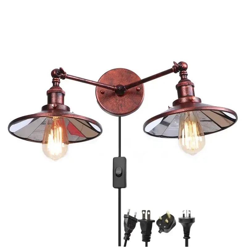Copper Double Wall Light