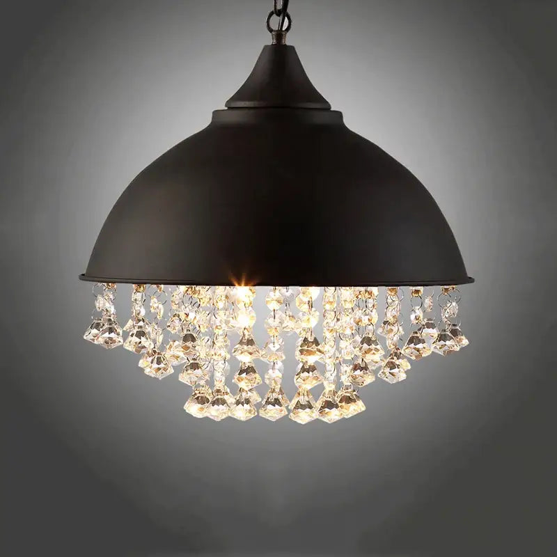 Iron Crystal Pendant Light