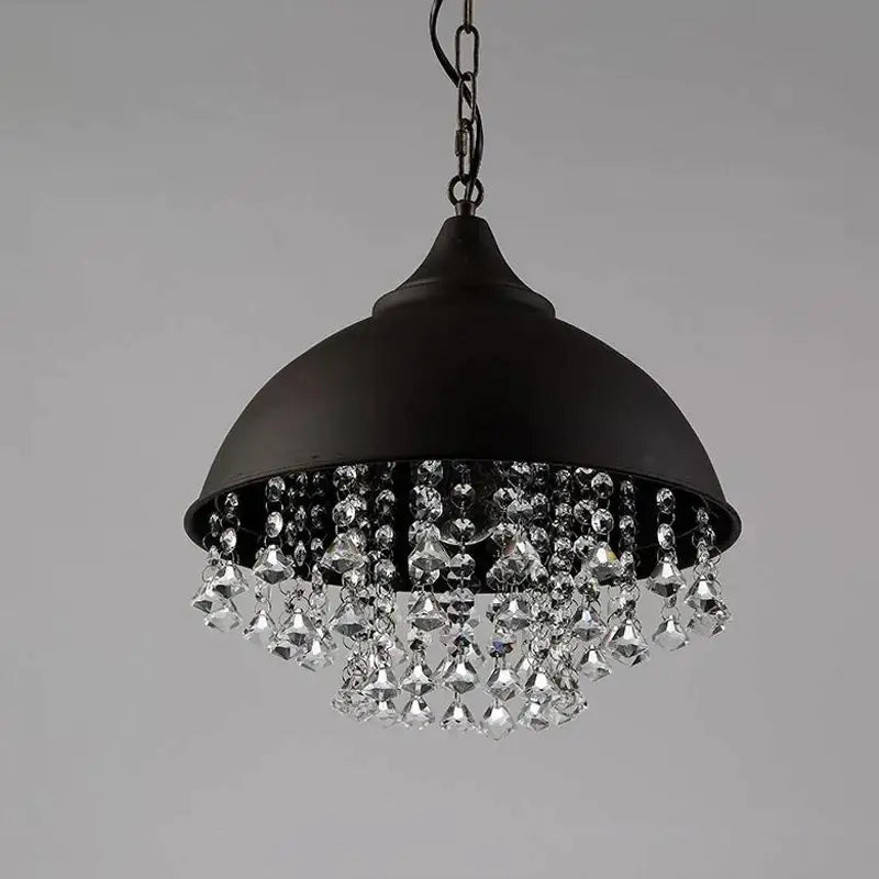 Iron Crystal Pendant Light