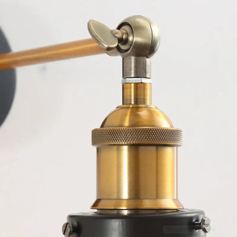 Amber Glass Wall Sconce Industrial for Bedrooms