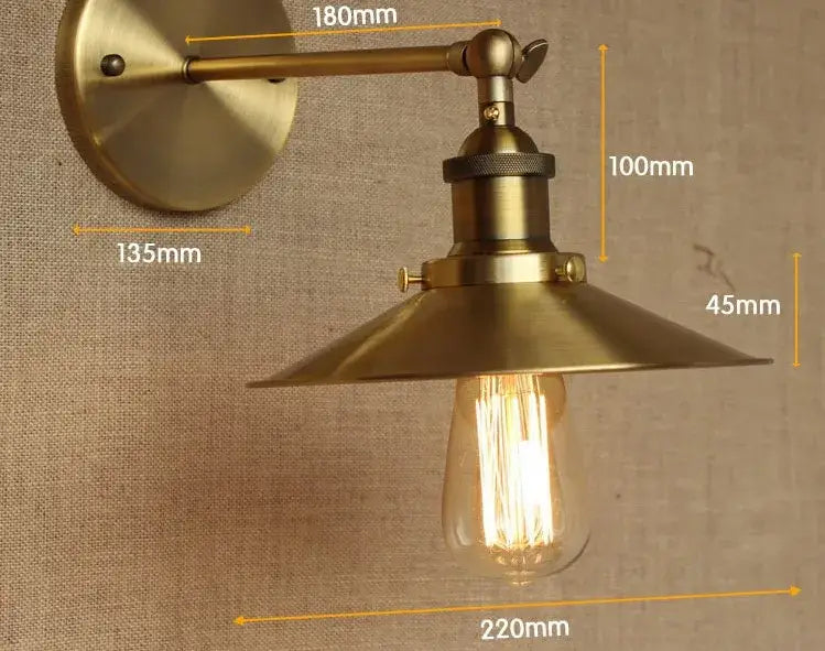 Brass Adjustable Wall Sconce Custom Angle