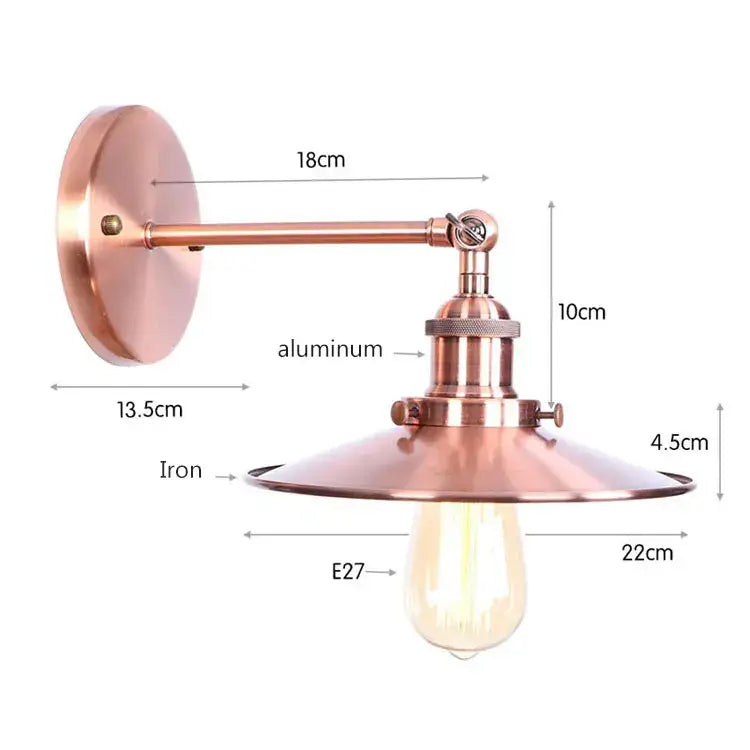 Rose Gold Wall Sconce