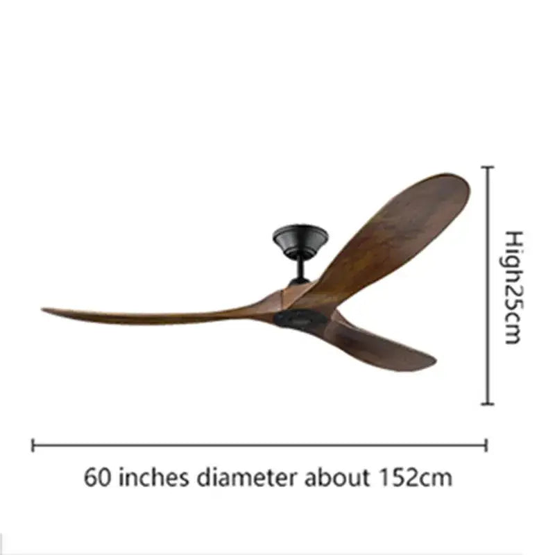 Wooden Ceiling Fan Nickel
