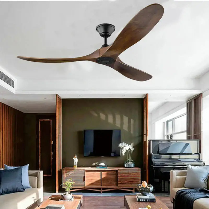 Wooden Ceiling Fan Nickel