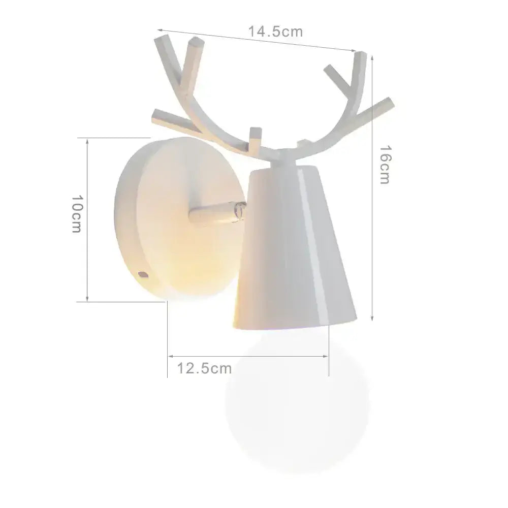 White Brass Geometric Sconce