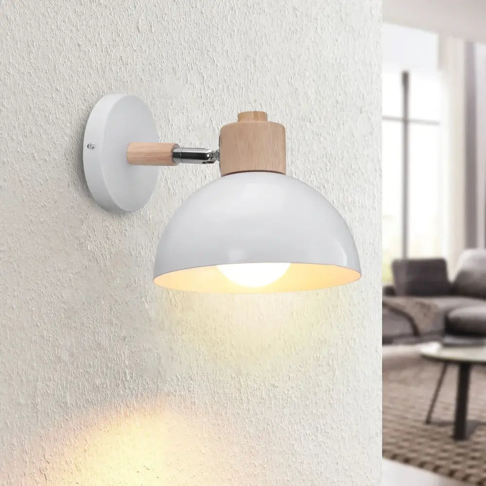 White Brass Geometric Sconce