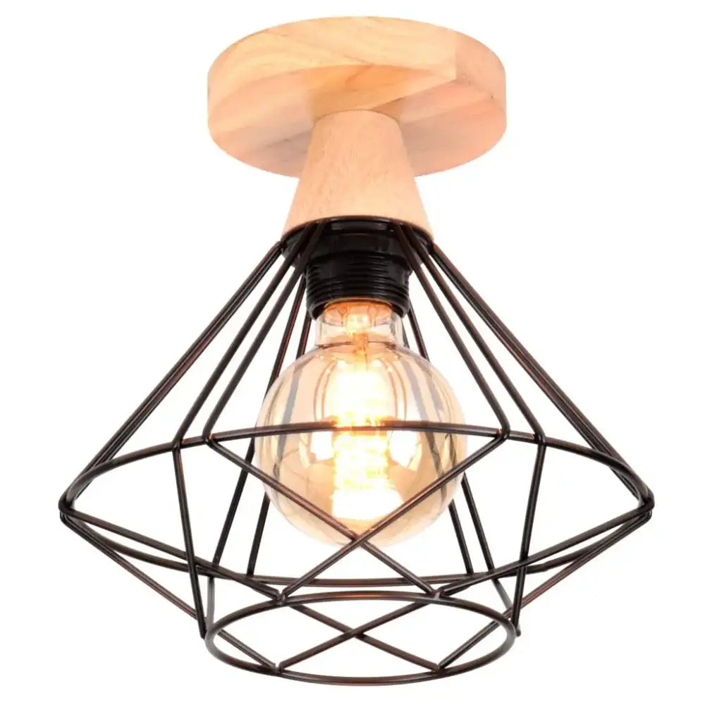 Black Metal Cage Chandelier