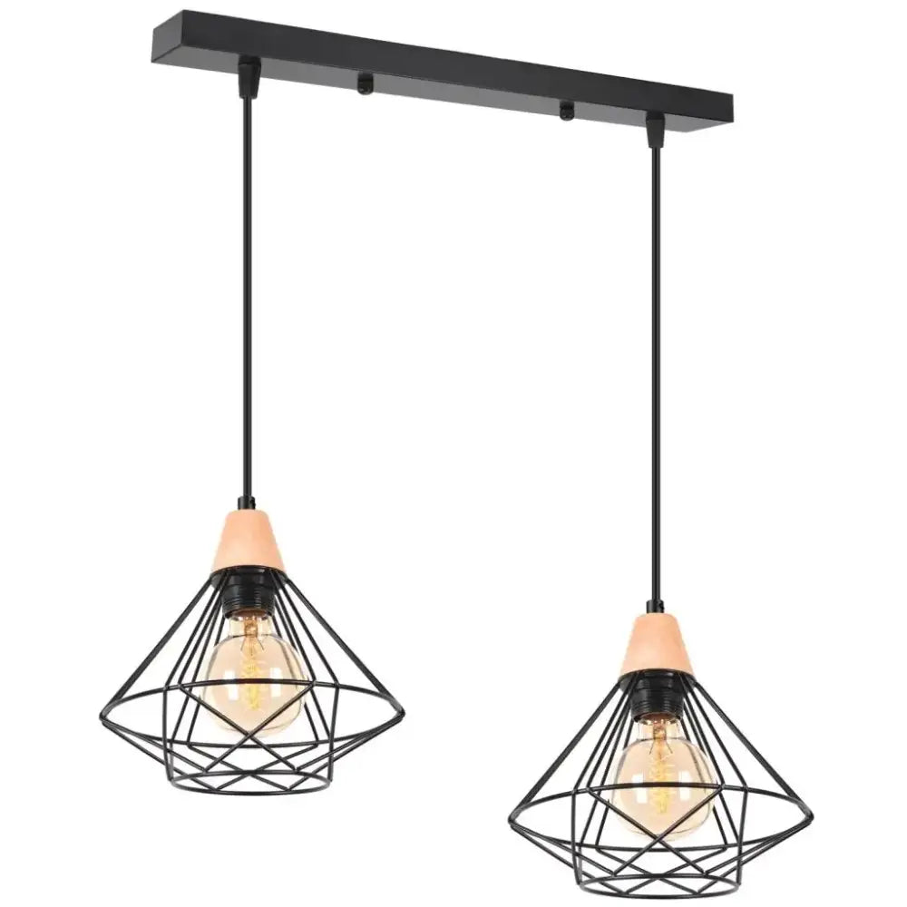 Black Metal Cage Chandelier