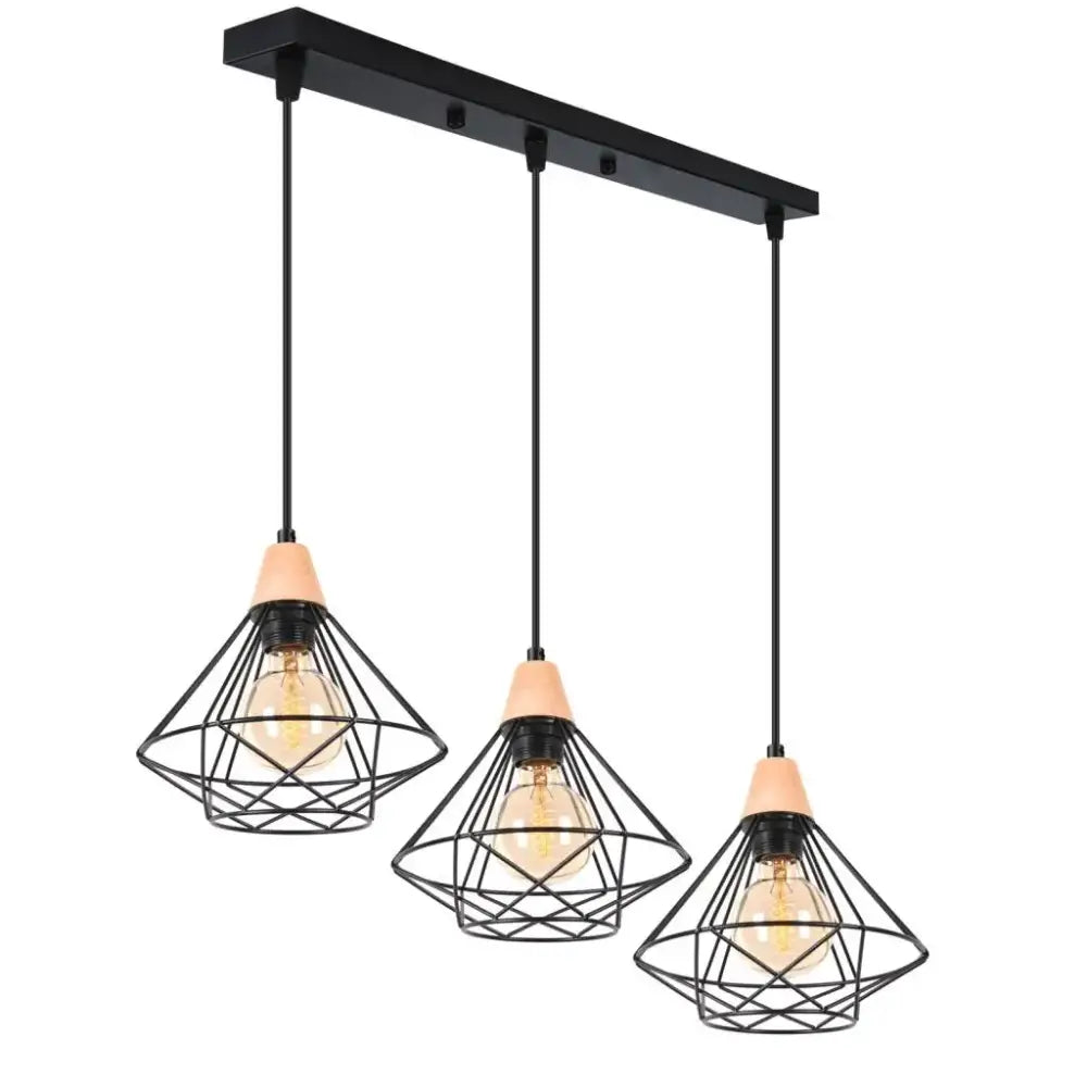 Black Metal Cage Chandelier