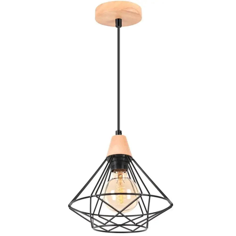 Black Metal Cage Chandelier