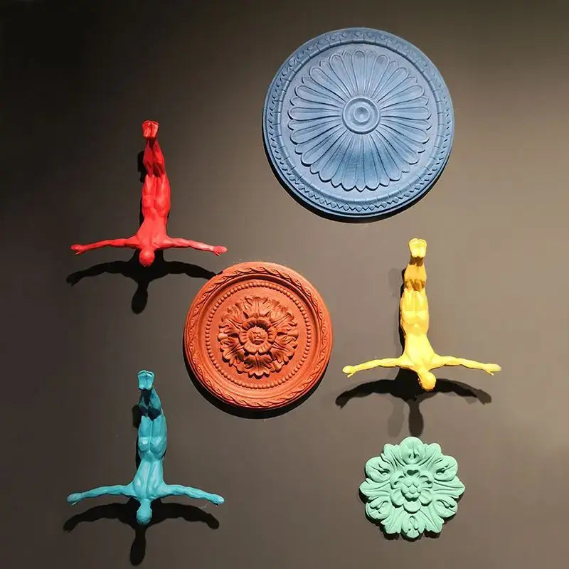 Yellow Resin Wall Sculpture