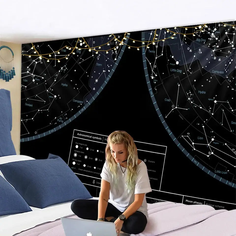 Black Celestial Tapestry