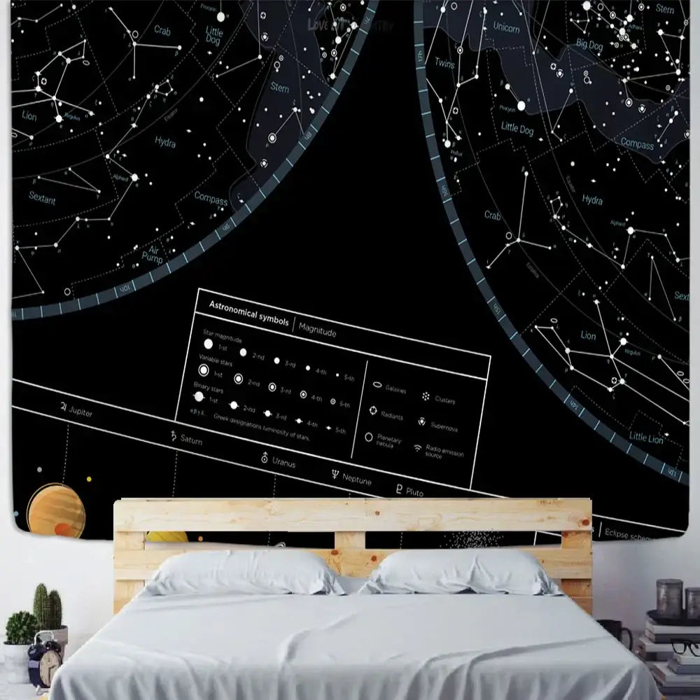 Black Celestial Tapestry