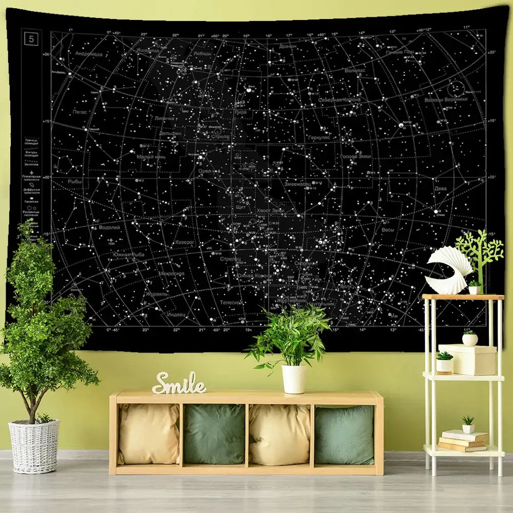 Black Celestial Tapestry