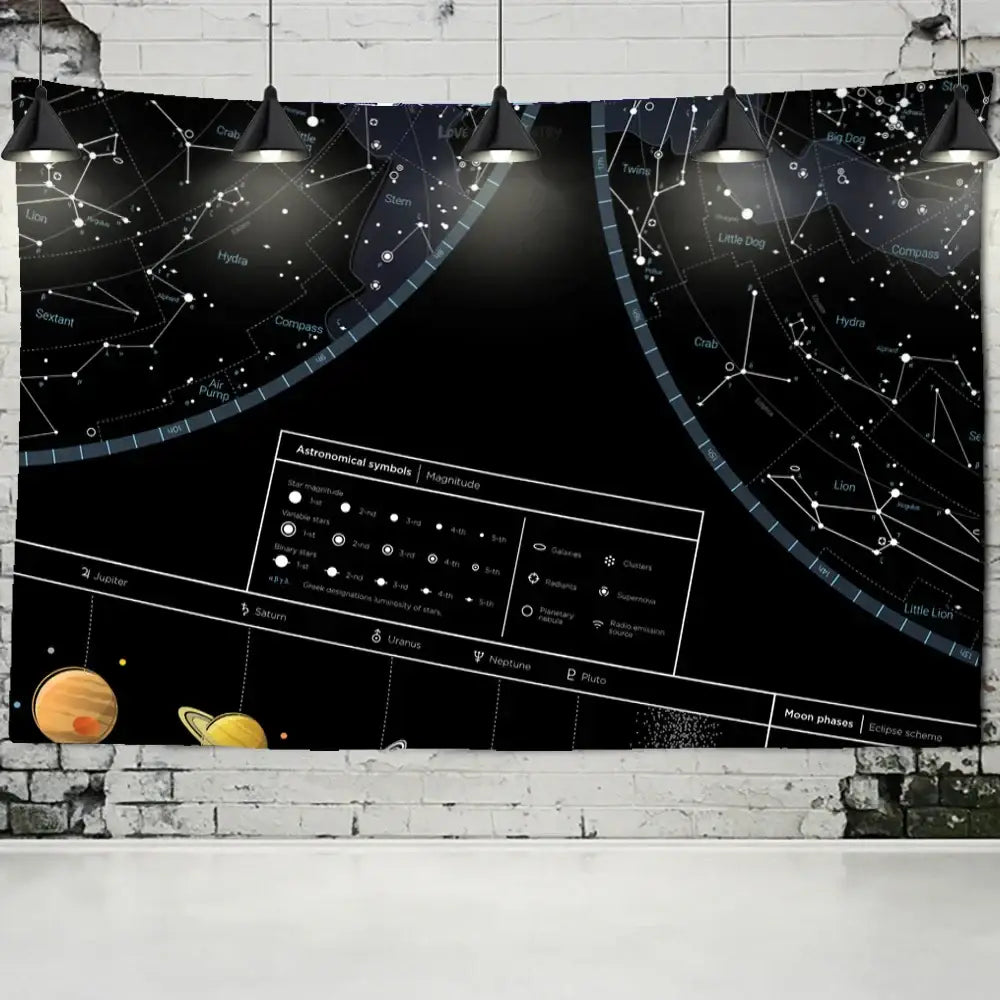 Black Celestial Tapestry