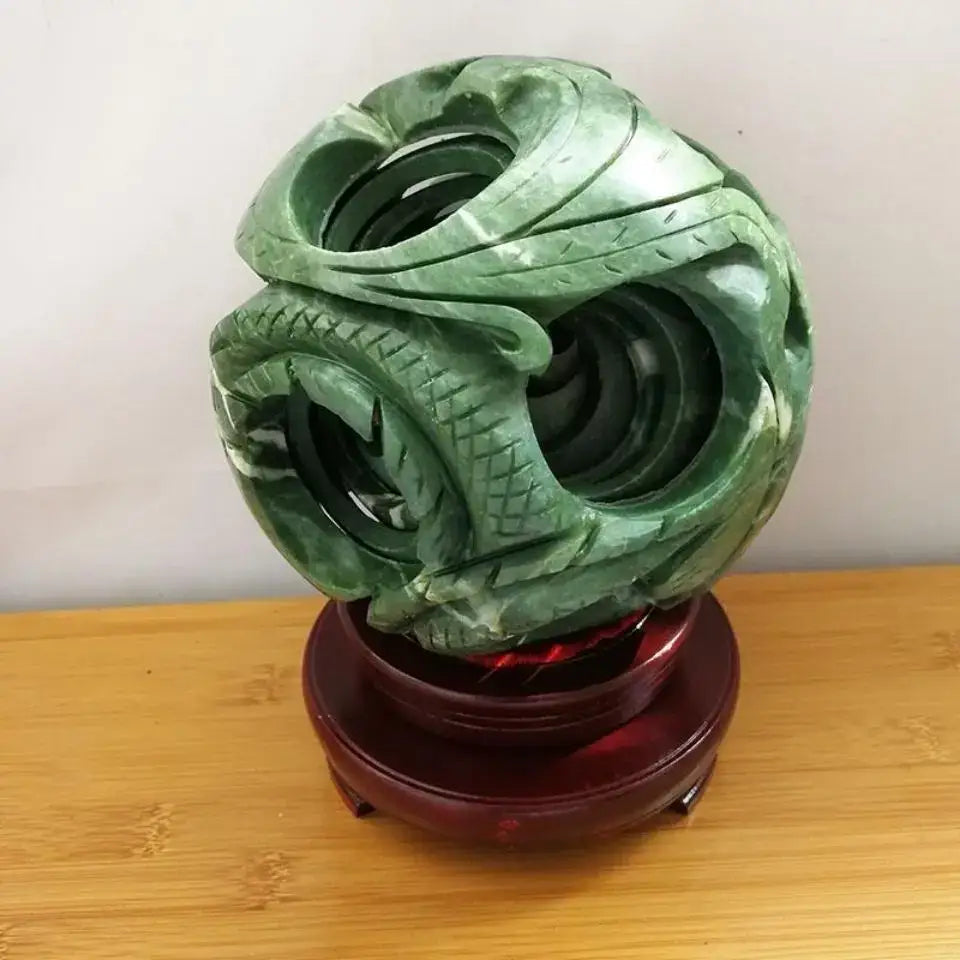 Green Jade Dragon Decor