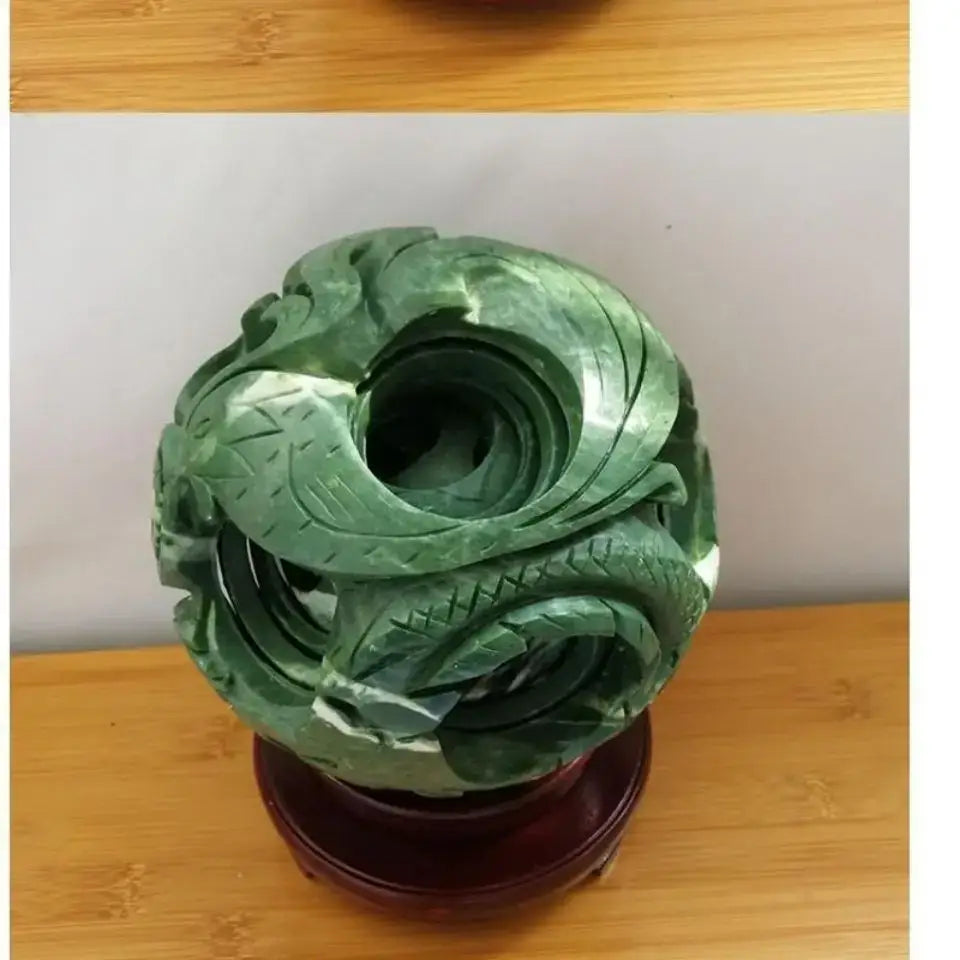Green Jade Dragon Decor