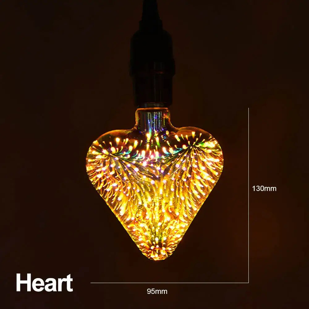 3D LED Fireworks Bulb