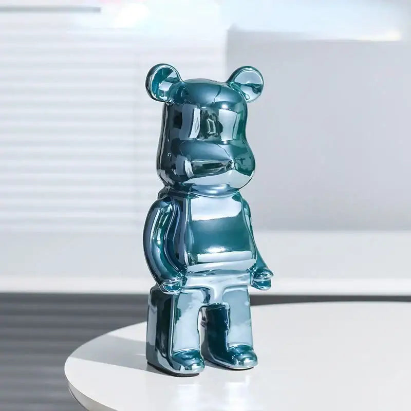 Iridescent Bear Sculpture Set