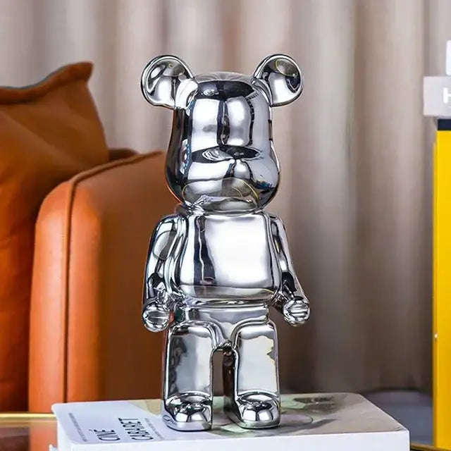 Iridescent Bear Sculpture Set