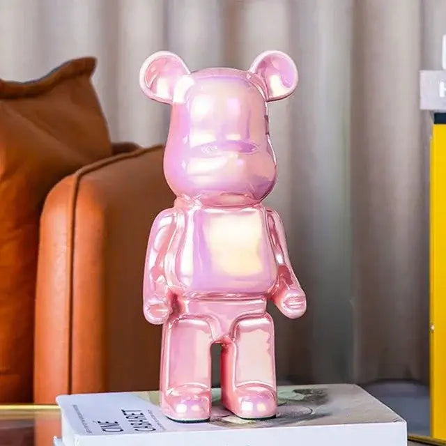 Iridescent Bear Sculpture Set