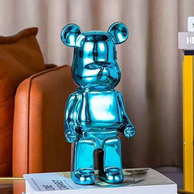 Iridescent Bear Sculpture Set