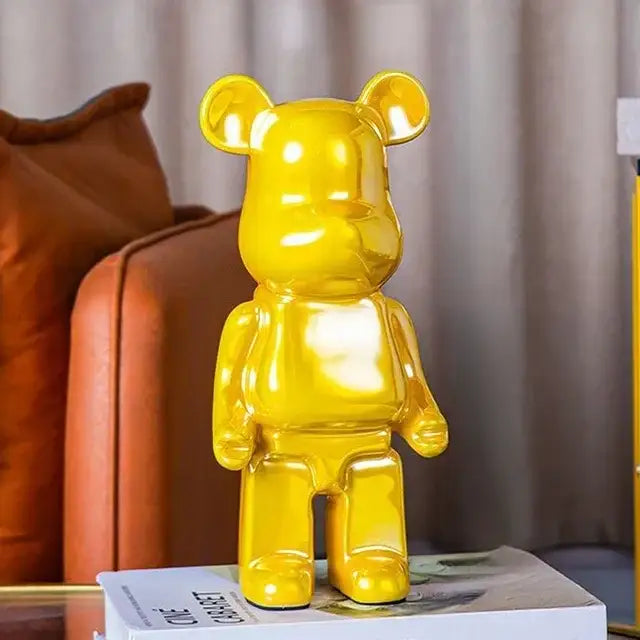 Iridescent Bear Sculpture Set