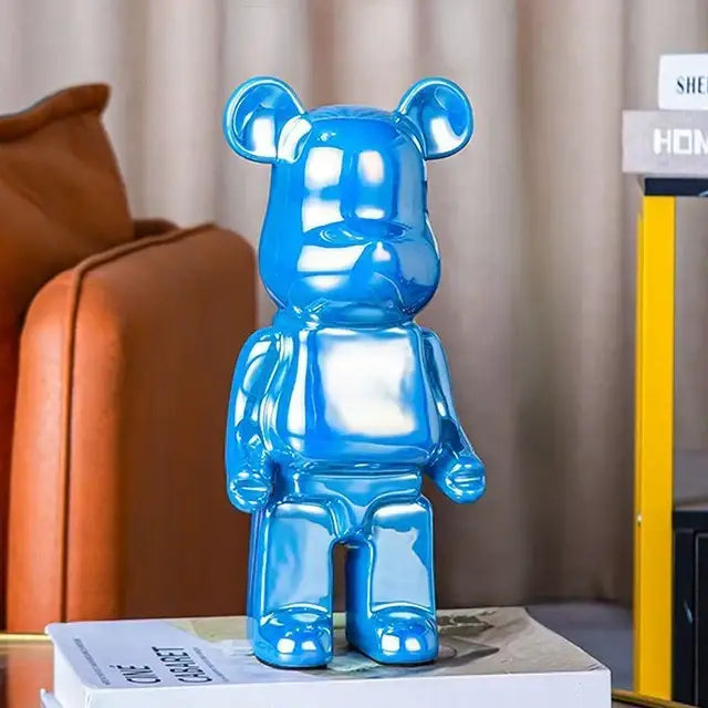 Iridescent Bear Sculpture Set