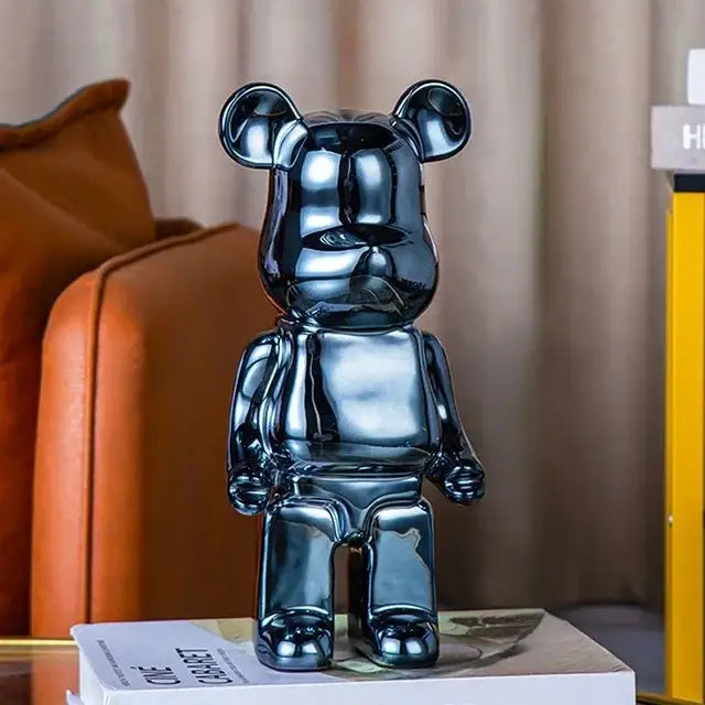 Iridescent Bear Sculpture Set