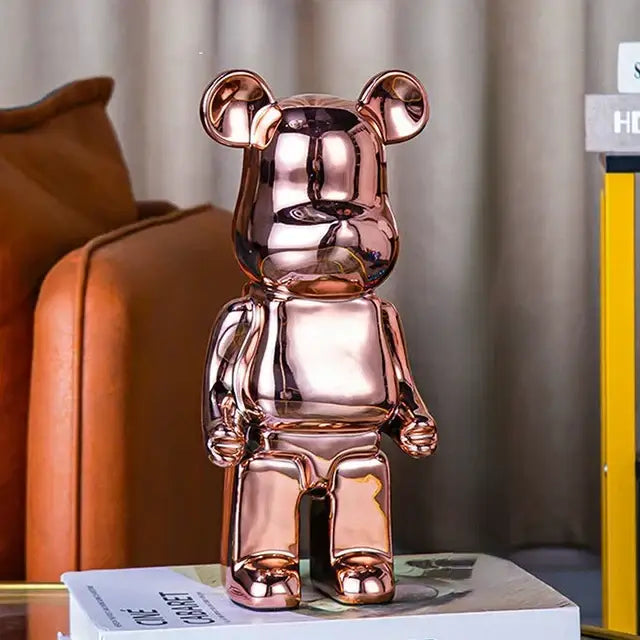Iridescent Bear Sculpture Set