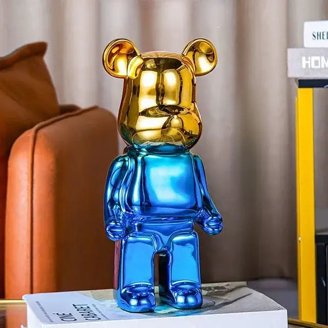 Iridescent Bear Sculpture Set
