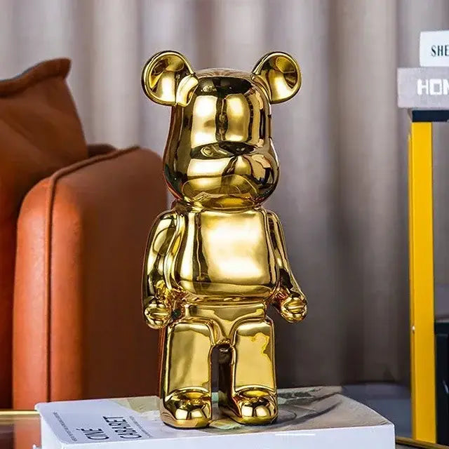 Iridescent Bear Sculpture Set