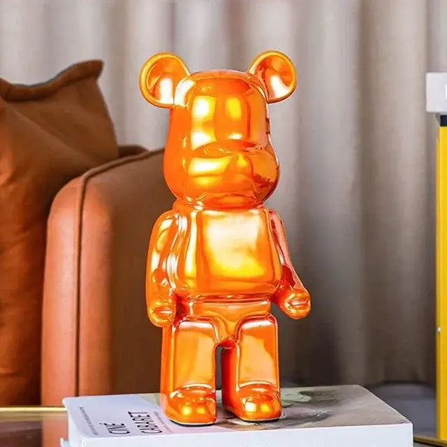 Iridescent Bear Sculpture Set