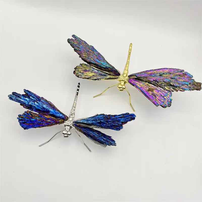 Blue Crystal Dragonfly Figurine