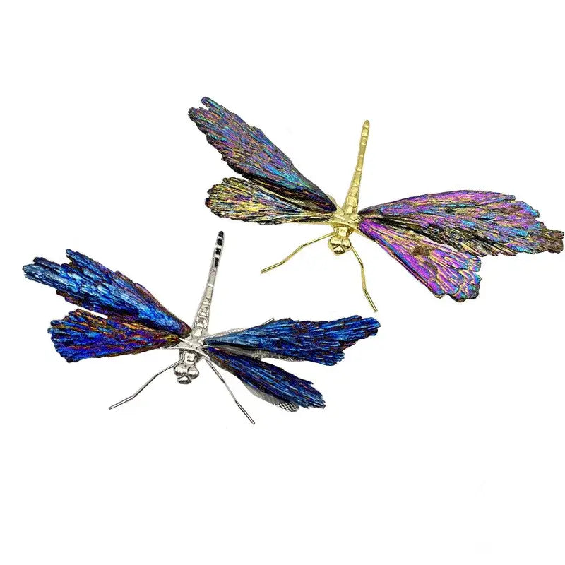 Blue Crystal Dragonfly Figurine