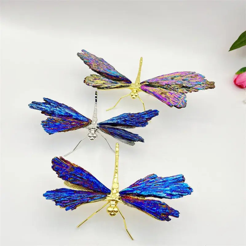 Blue Crystal Dragonfly Figurine