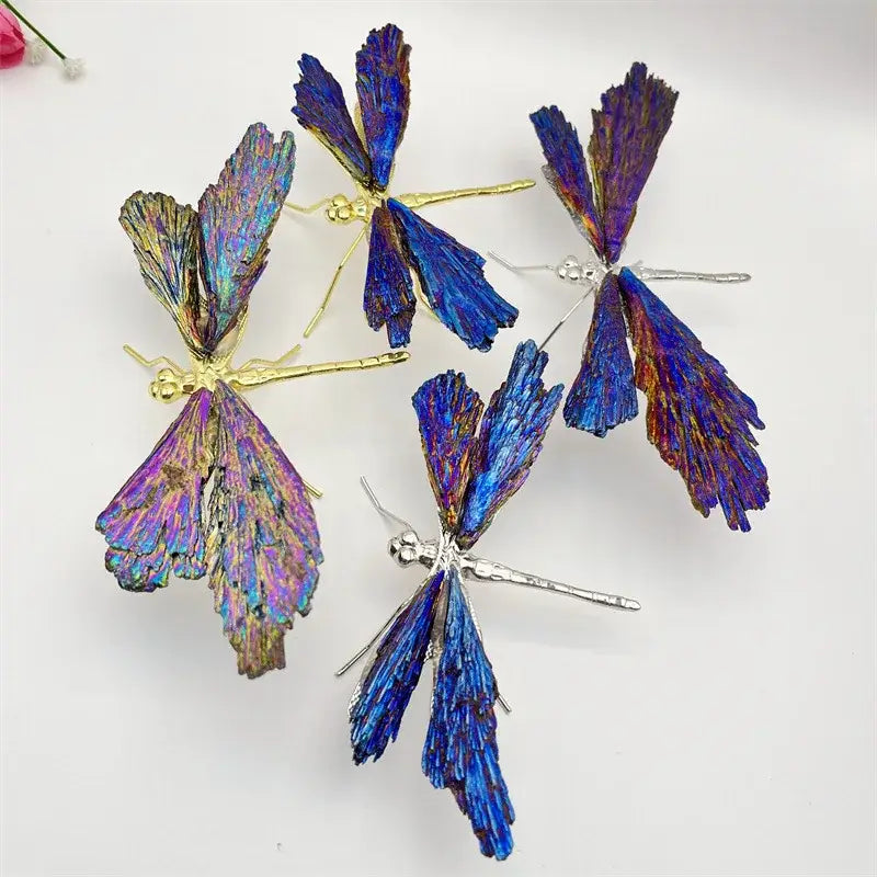Blue Crystal Dragonfly Figurine
