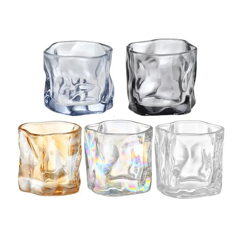 Textured Glass Tumbler Set