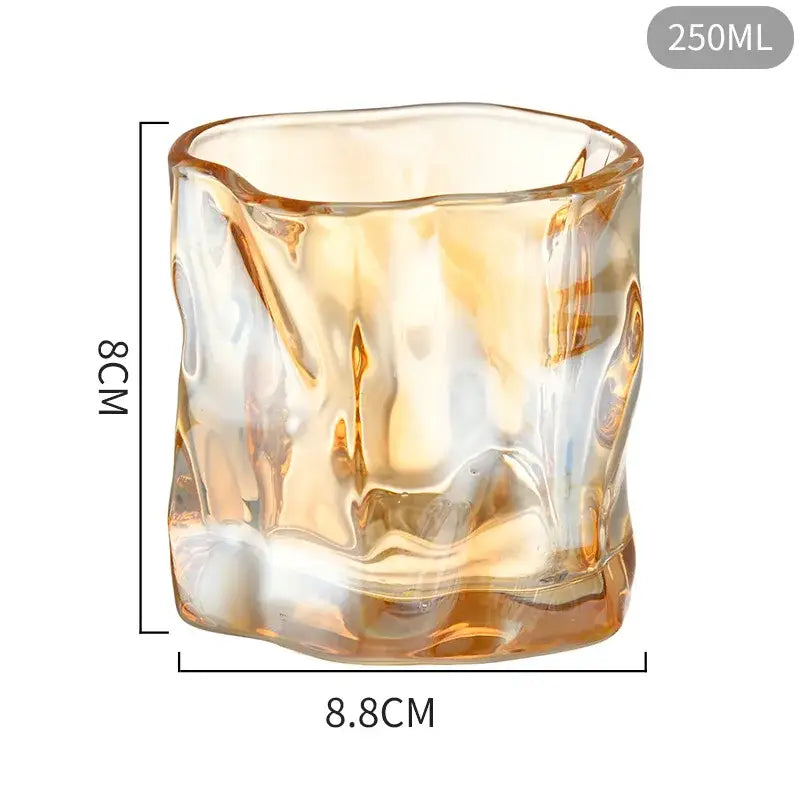 Textured Glass Tumbler Set