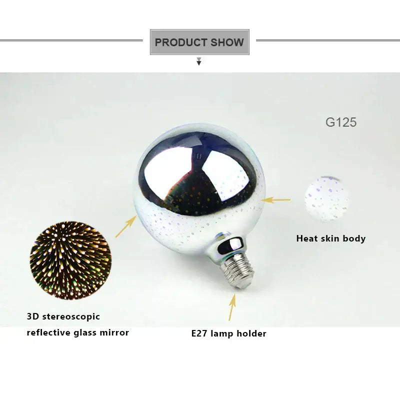 3D Fireworks LED Bulb