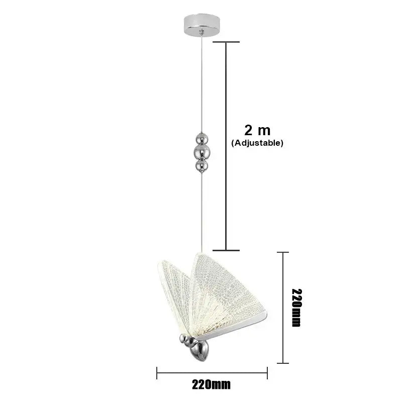 Gold Butterfly Pendant Light with Golden Finish