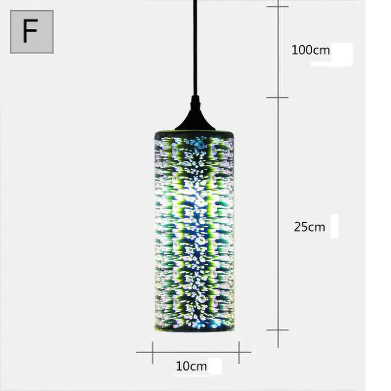 Starburst Glass 30cm Pendant Light