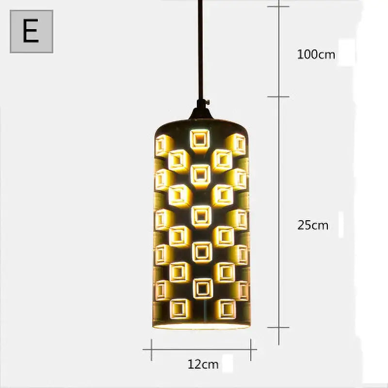Starburst Glass 30cm Pendant Light