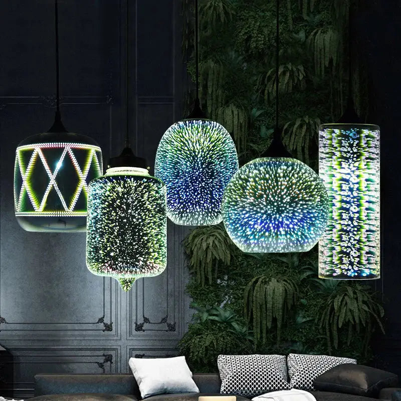 Starburst Glass 30cm Pendant Light