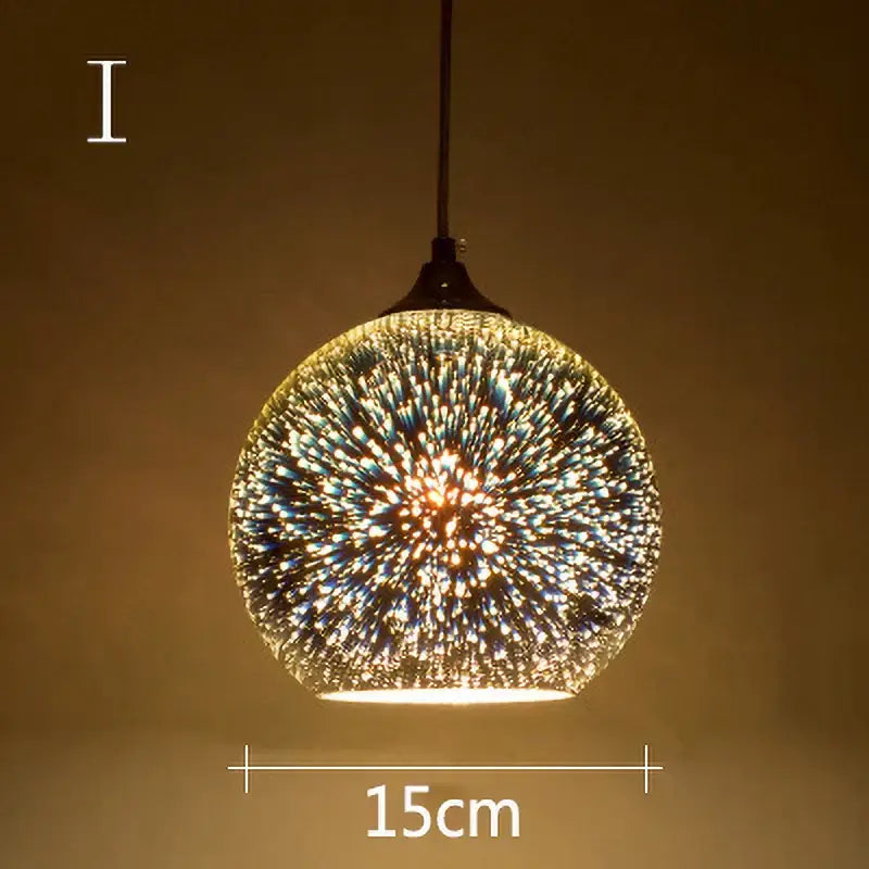 Starburst Glass 30cm Pendant Light