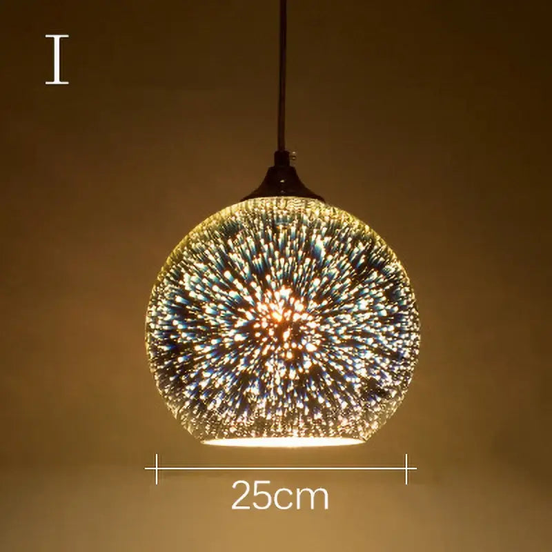 Starburst Glass 30cm Pendant Light