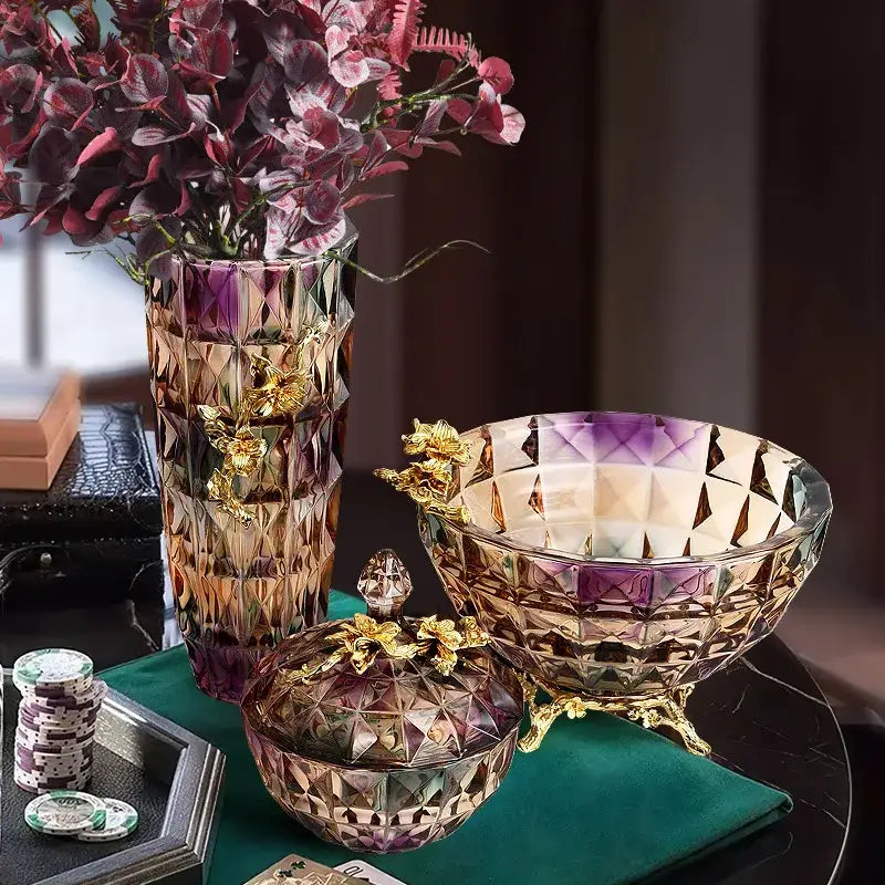 Crystal Gold Dessert Bowl