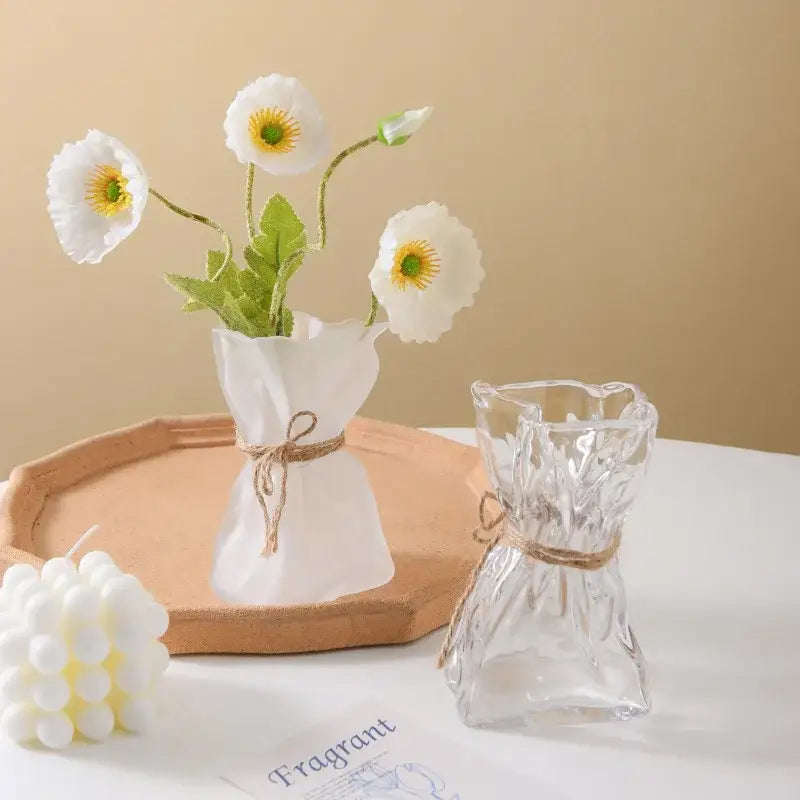 Clear Irregular Glass Vase